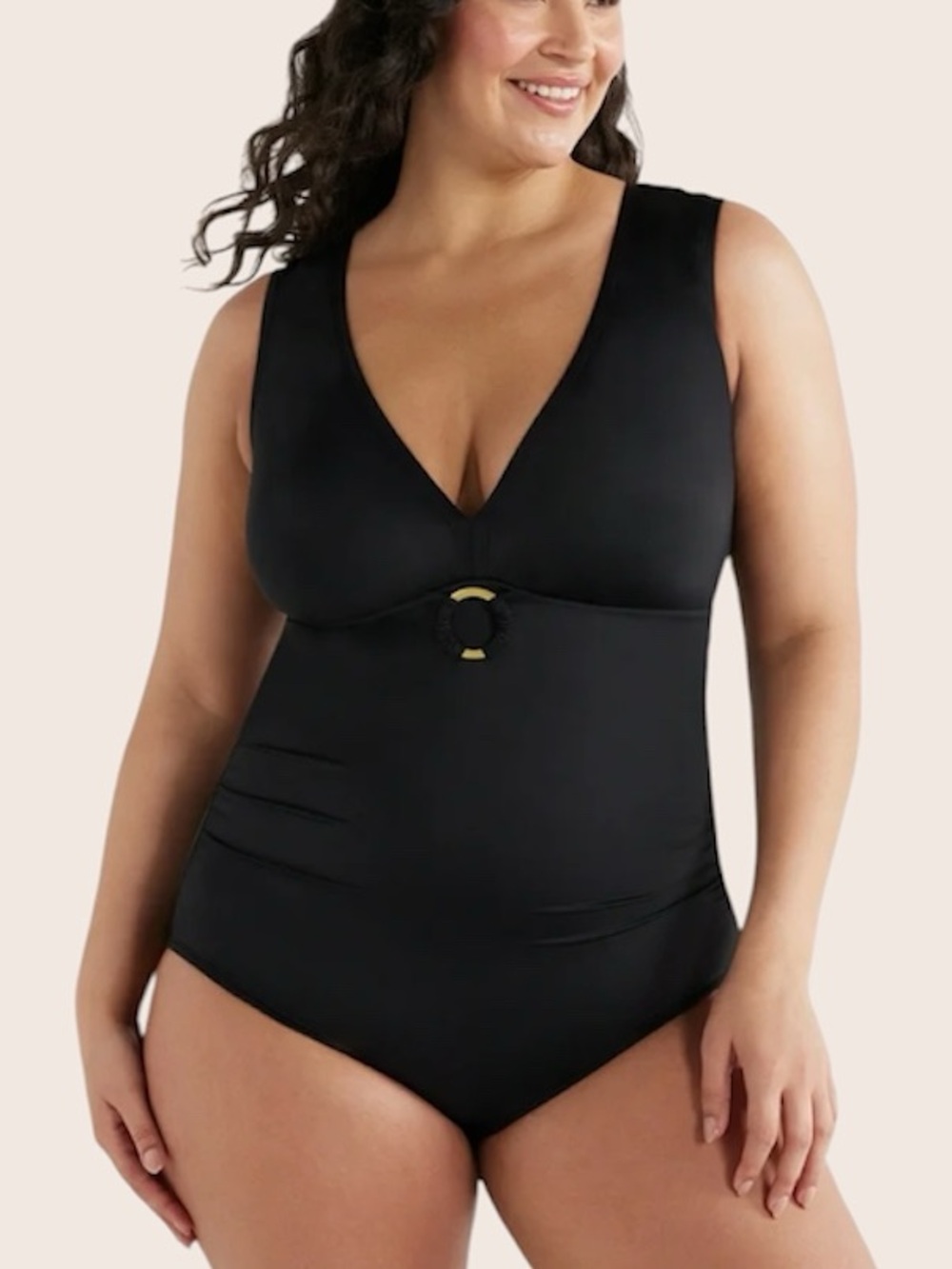 Embrace Your Curves Miracle Brand Amelia Slimming One Piece Swimsuit 1X 16W-18W